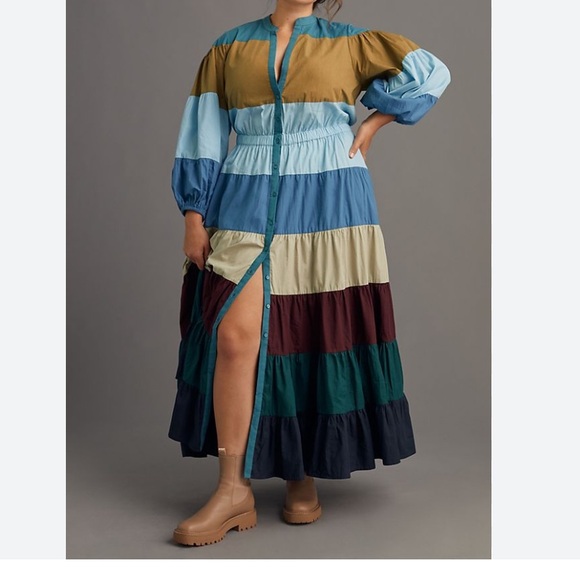 Anthropologie Dresses & Skirts - Anthropologie Forever That Girl Tiered Block Maxi Dress
